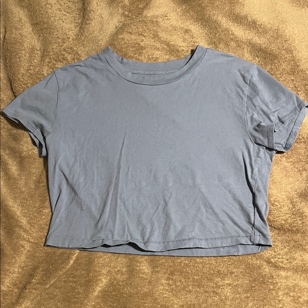 Aeropostale Slate Blue Women's Crop Top